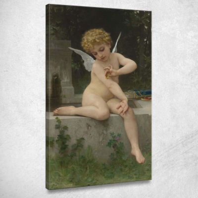Love To The Butterfly William Bouguereau wbg104 canvas print 