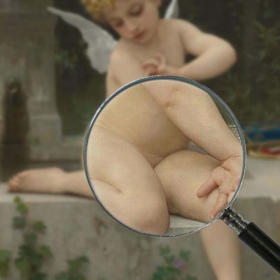 Love To The Butterfly William Bouguereau wbg104 canvas print
