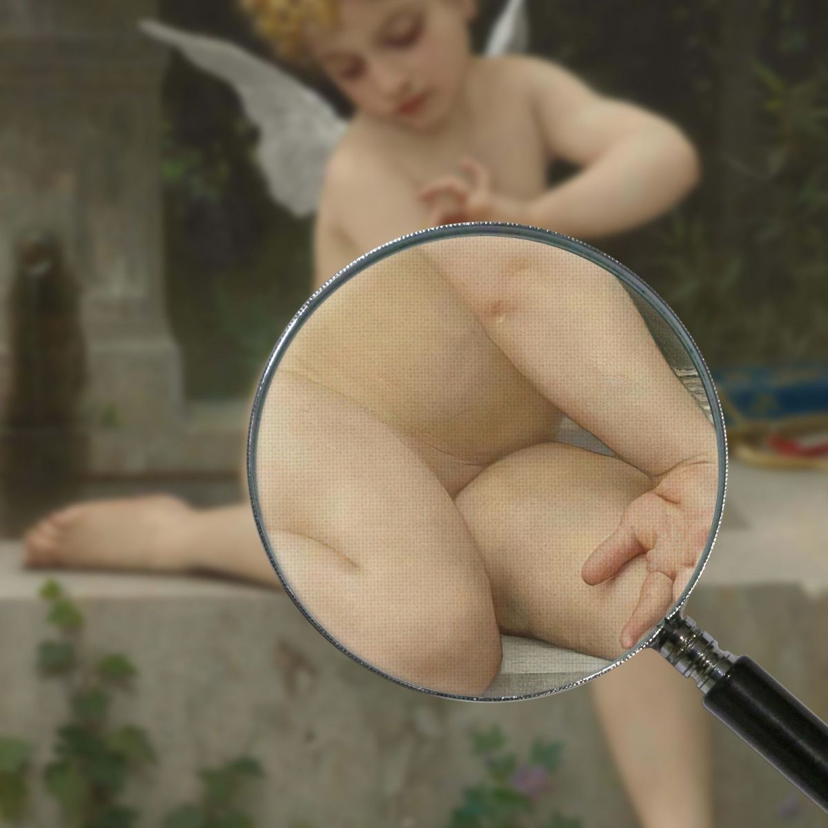 Love To The Butterfly William Bouguereau wbg104 canvas print
