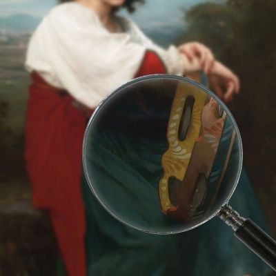 The Italian At The Tambour De Basque William Bouguereau wbg111 canvas print