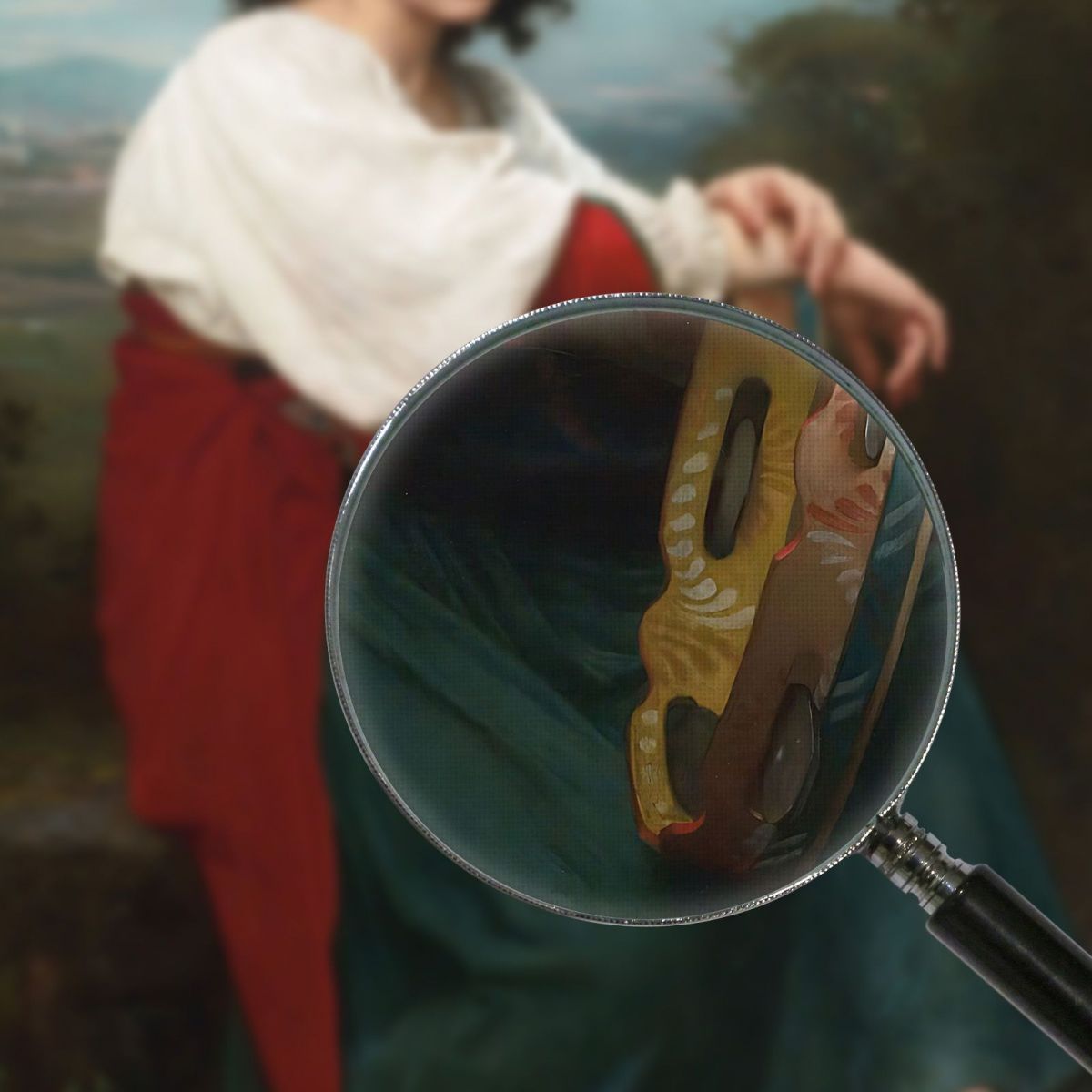 The Italian At The Tambour De Basque William Bouguereau wbg111 canvas print