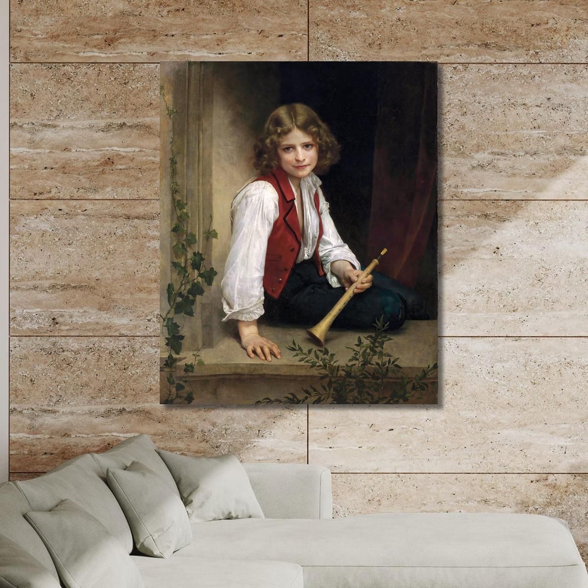 Piper 2 William Bouguereau wbg127 canvas print 