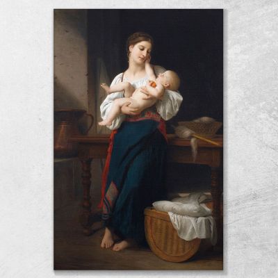 First Caresses William Bouguereau wbg135 canvas print 
