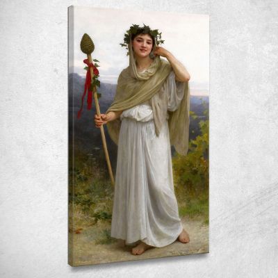 Priestess Of Bacchus William Bouguereau wbg136 canvas print 