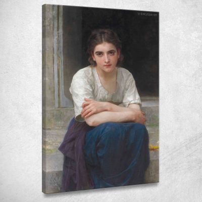 Reverie On The Threshold William Bouguereau wbg142 canvas print 