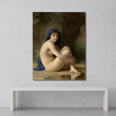 Seated Nude William Bouguereau wbg145 canvas print 