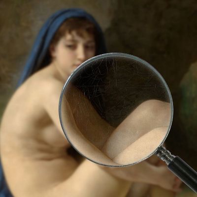 Seated Nude William Bouguereau wbg145 canvas print