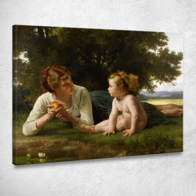 Temptation William Bouguereau wbg150 canvas print 