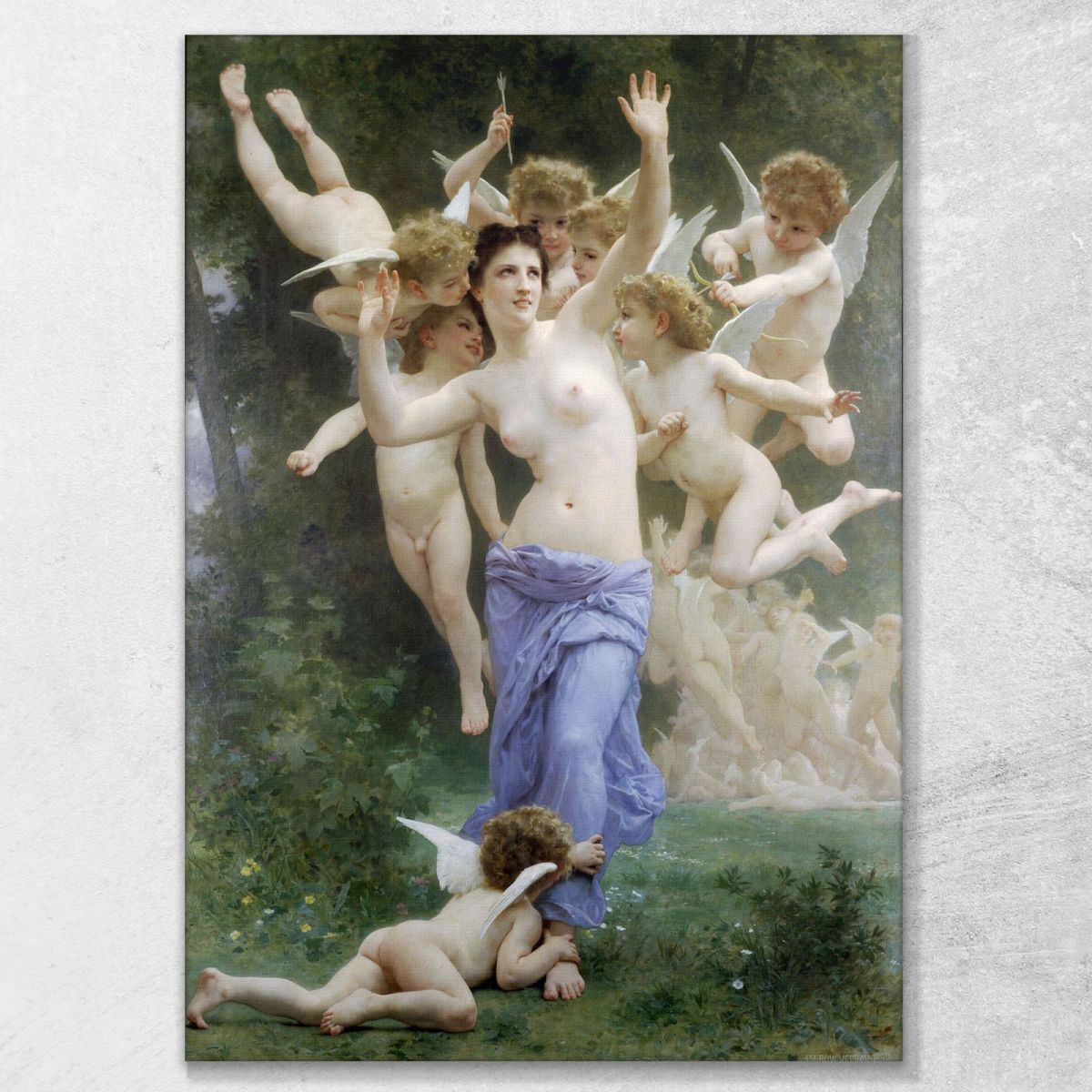 The Invasion William Bouguereau wbg162 canvas print 