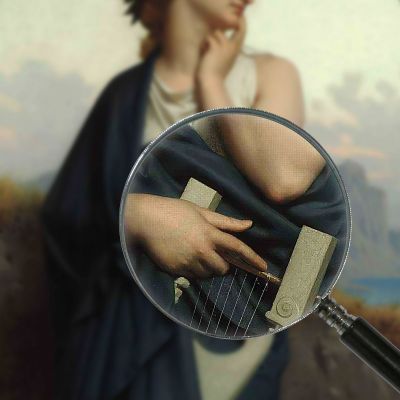 The Muse Philomèle William Bouguereau wbg164 canvas print