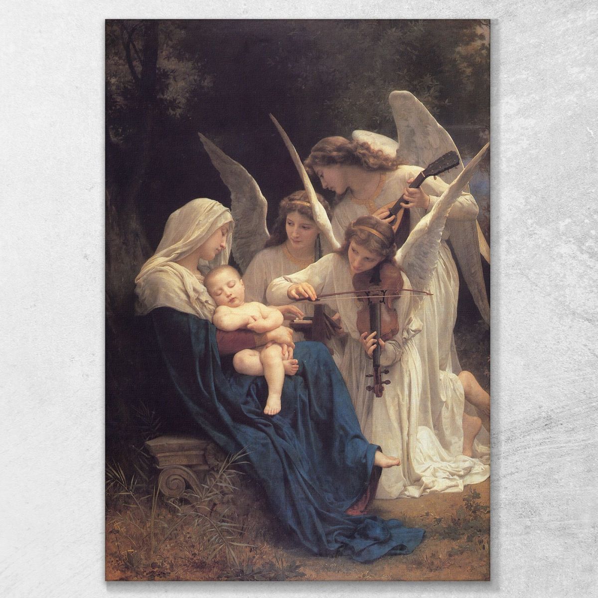 The Song Of The Angels William Bouguereau wbg167 canvas print 