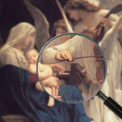 The Song Of The Angels William Bouguereau wbg167 canvas print