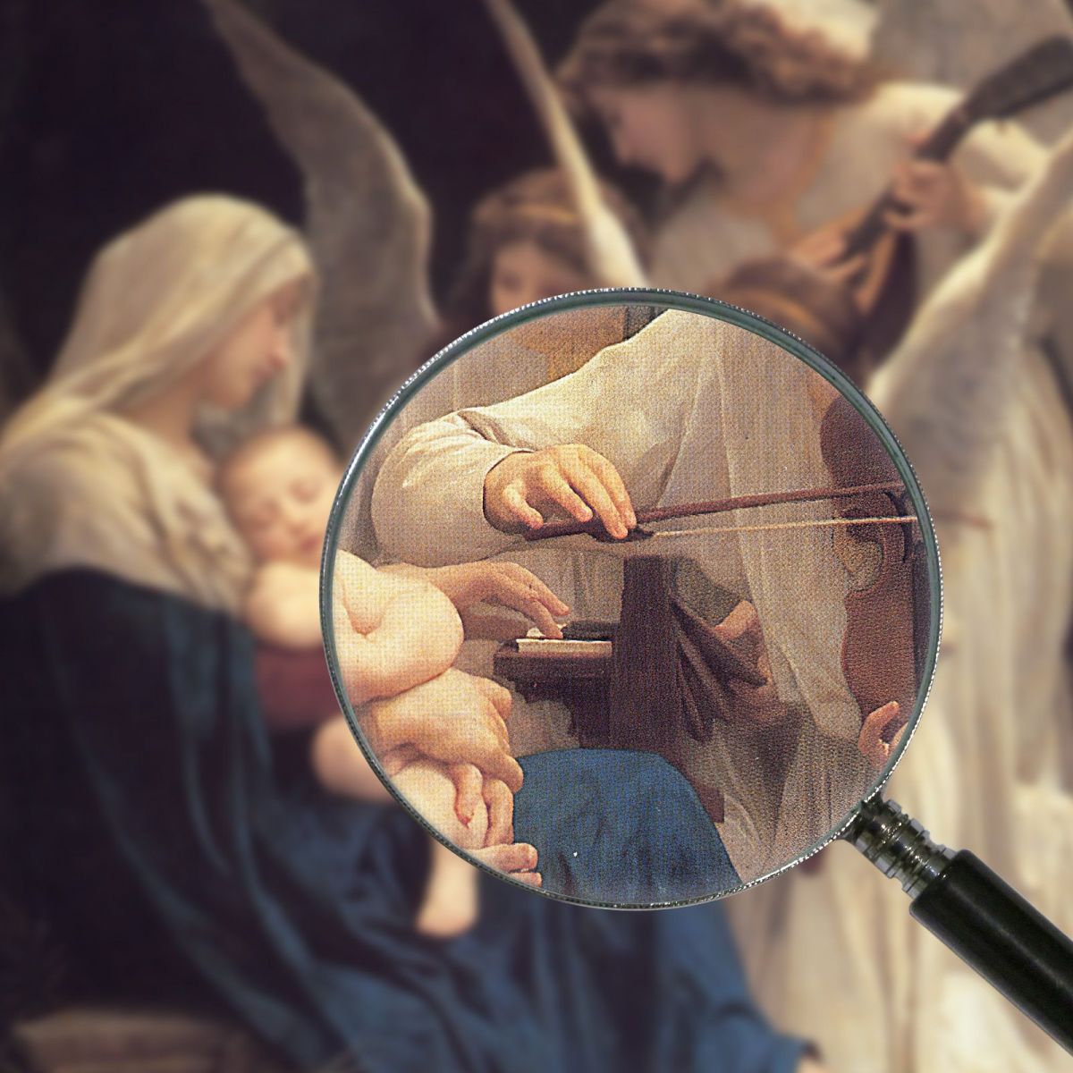The Song Of The Angels William Bouguereau wbg167 canvas print