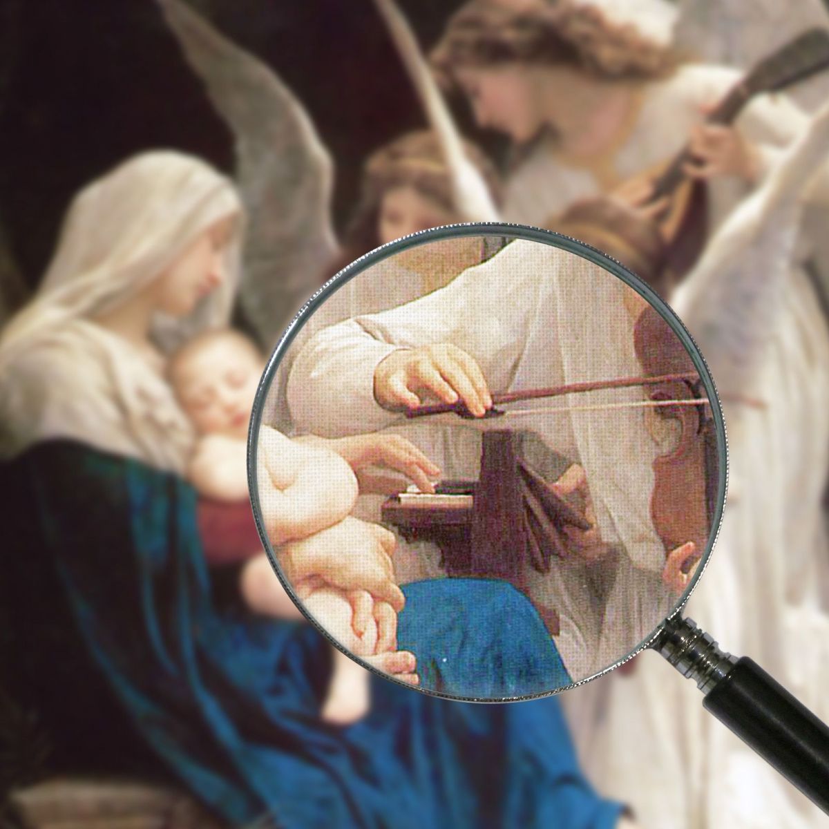 The Virgin Of The Angels William Bouguereau wbg170 canvas print