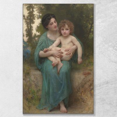 The Younger Brother William Bouguereau wbg172 canvas print 