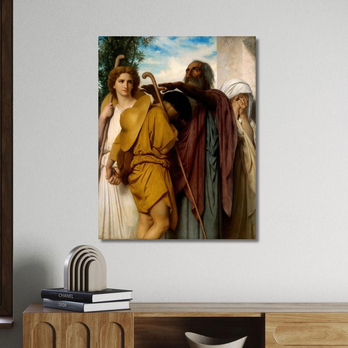 Tobias Saying Good Bye To His Father William Bouguereau wbg173 canvas print 