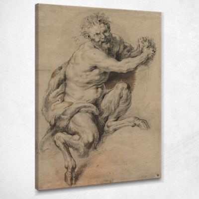 A Faun Grasping A Bunch Of Grapes Peter Paul Rubens ppr4 canvas print 