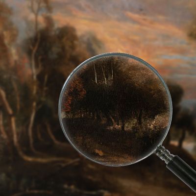 A Wooded Landscape At Sunset Peter Paul Rubens ppr9 canvas print