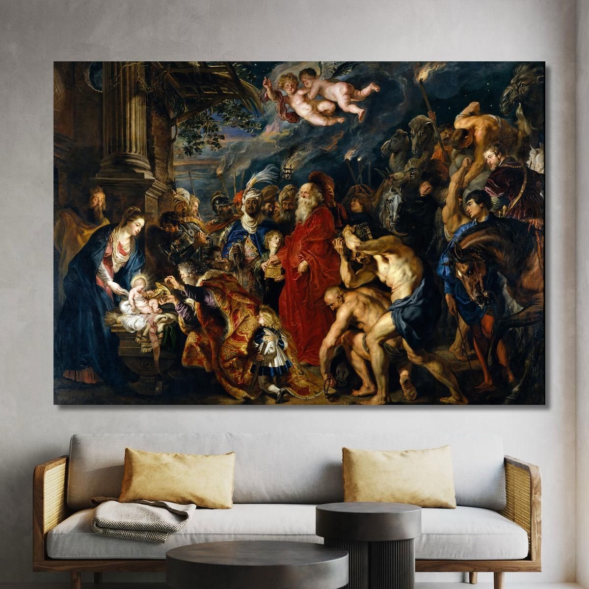 Adoration Of The Magi Peter Paul Rubens ppr16 canvas print 