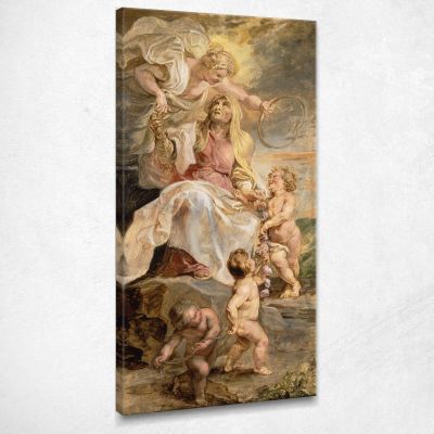 Allegory Of Eternity The Succession Of The Popes Peter Paul Rubens ppr22 canvas print 