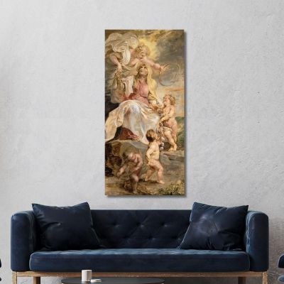 Allegory Of Eternity The Succession Of The Popes Peter Paul Rubens ppr22 canvas print 