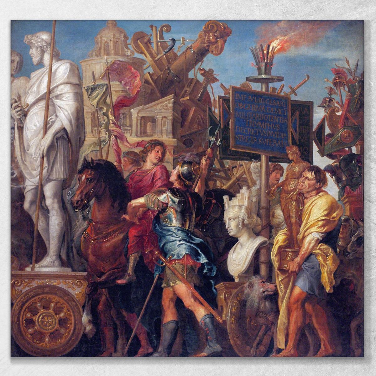 Caesar'S Triumph Peter Paul Rubens ppr33 canvas print 