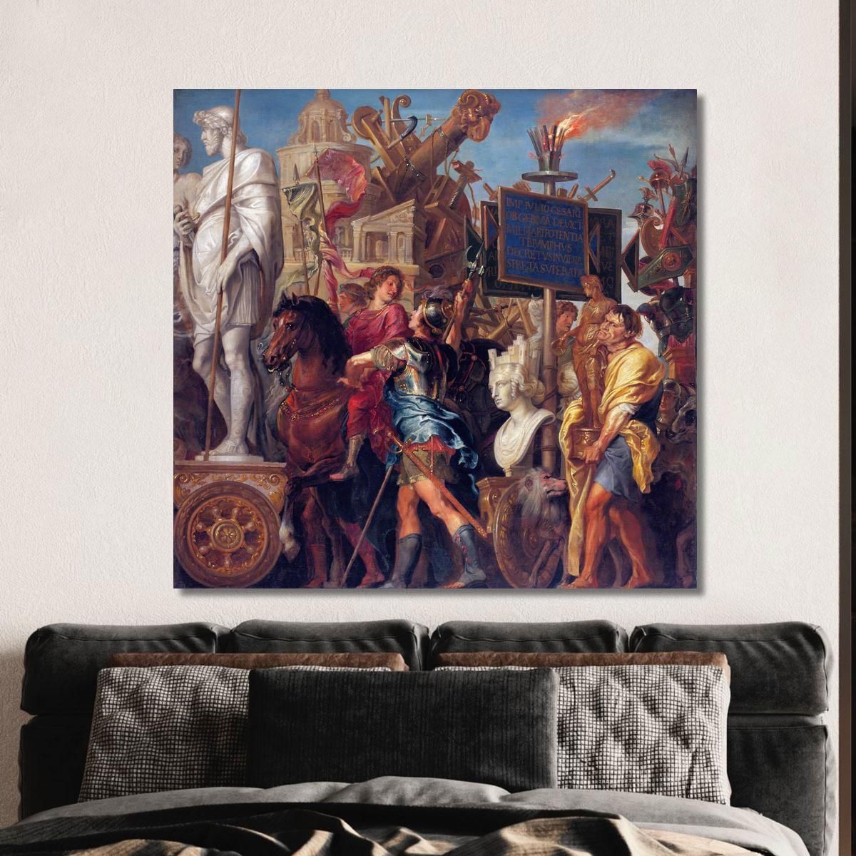 Caesar'S Triumph Peter Paul Rubens ppr33 canvas print 