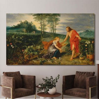 Christ Appears To Mary Magdalene On Easter Morning Noli Me Tangere Peter Paul Rubens ppr38 canvas print 