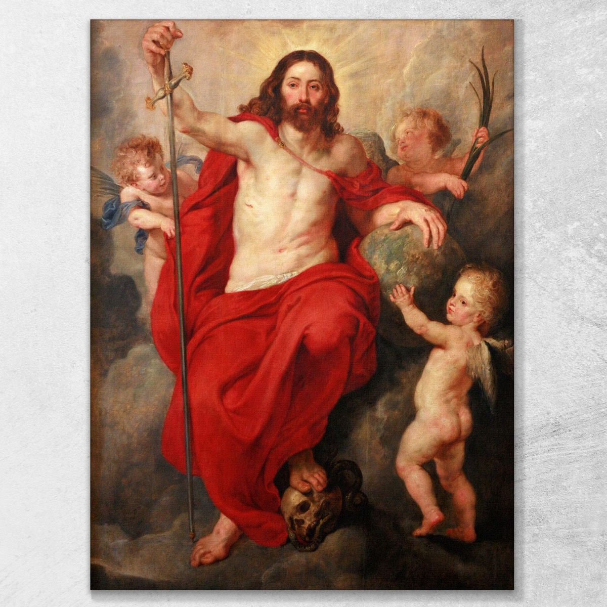 Christ Triumphing Over Death And Sin Peter Paul Rubens ppr43 canvas print 