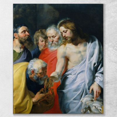 Christ'S Charge To Peter Peter Paul Rubens ppr44 canvas print 