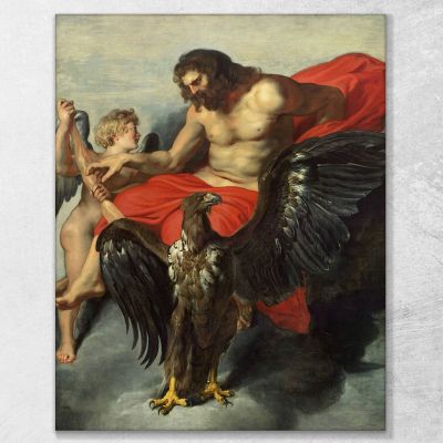 Cupid Supplicating Jupiter Peter Paul Rubens ppr49 canvas print 