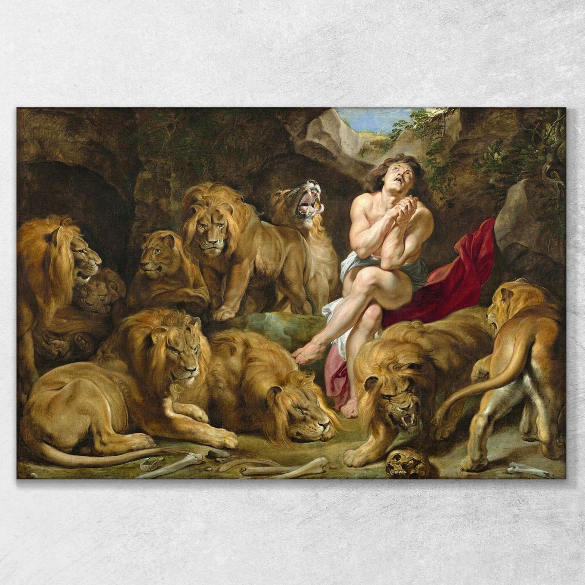 Daniel In The Lions Den Peter Paul Rubens ppr51 canvas print 