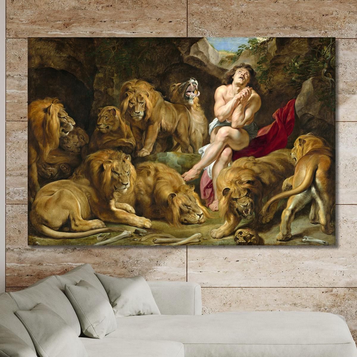 Daniel In The Lions Den Peter Paul Rubens ppr51 canvas print 