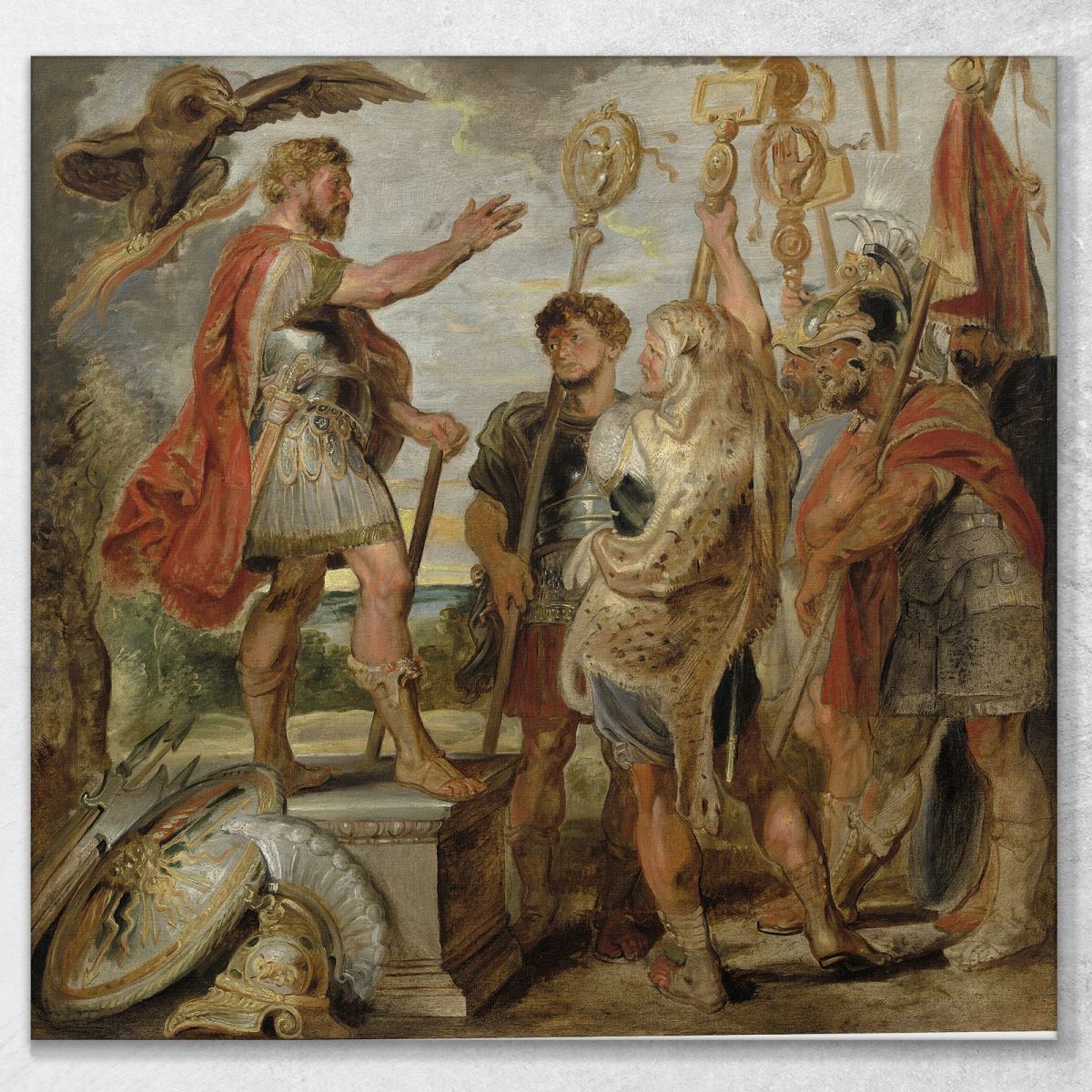 Decius Mus Addressing The Legions Peter Paul Rubens ppr58 canvas print 