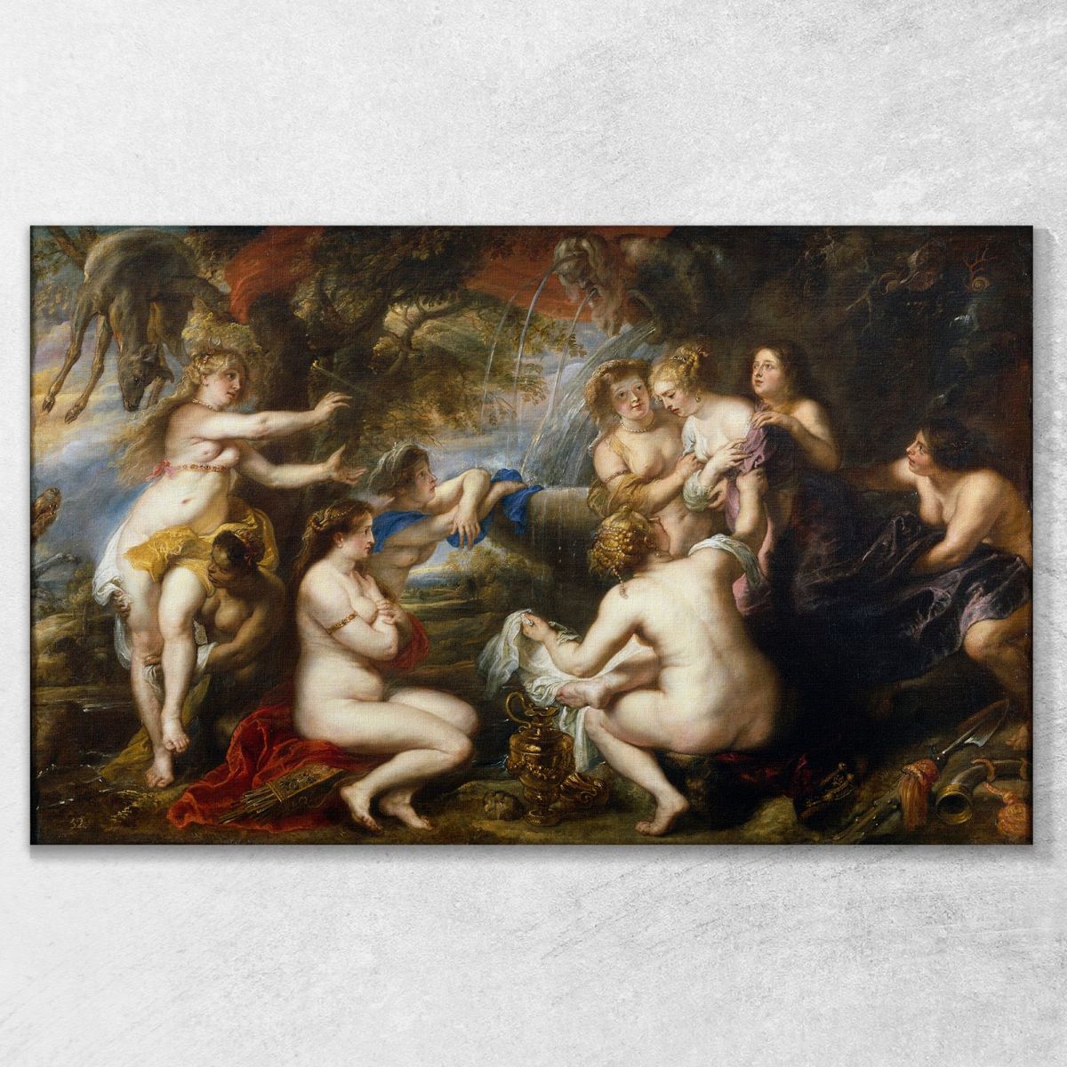 Diana And Callisto Peter Paul Rubens ppr61 canvas print 