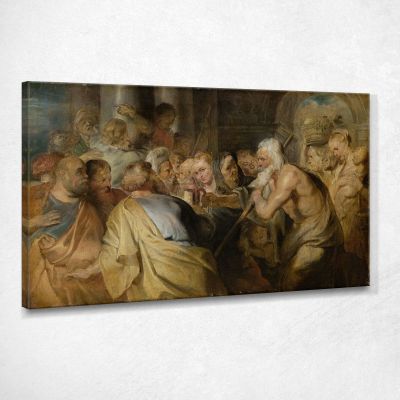 Diogenes Looking For An Honest Man Peter Paul Rubens ppr63 canvas print 