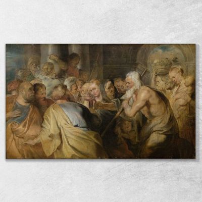 Diogenes Looking For An Honest Man Peter Paul Rubens ppr63 canvas print 