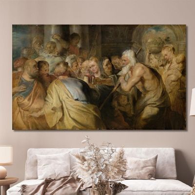 Diogenes Looking For An Honest Man Peter Paul Rubens ppr63 canvas print 