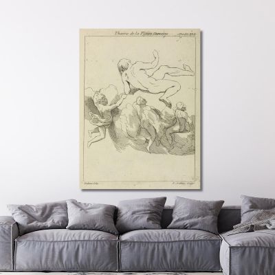 Four Figures In Floating Positions Three Amidst Clouds Peter Paul Rubens ppr75 canvas print 