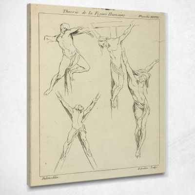 Four Studies Of Crucified Figures Peter Paul Rubens ppr77 canvas print 