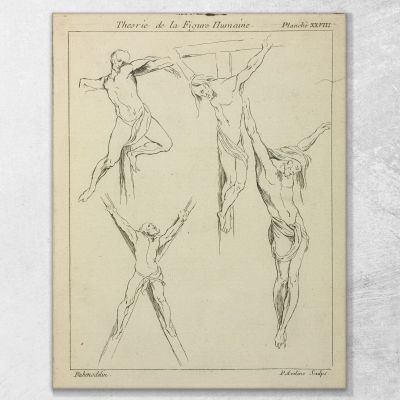 Four Studies Of Crucified Figures Peter Paul Rubens ppr77 canvas print 