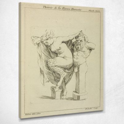 Head And Torso Of Male Stayr And A Female Satyr Peter Paul Rubens ppr80 canvas print 