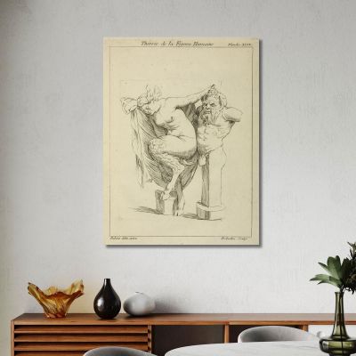 Head And Torso Of Male Stayr And A Female Satyr Peter Paul Rubens ppr80 canvas print 