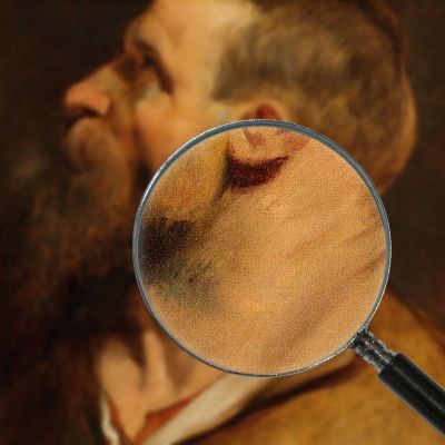 Head Of A Bearded Man Peter Paul Rubens ppr81 canvas print