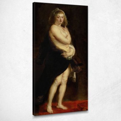 Helena Fourment In A Fur Robe Peter Paul Rubens ppr90 canvas print 