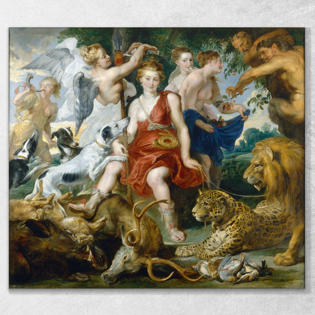 Coronation Of Diana Peter Paul Rubens ppr103 canvas print 