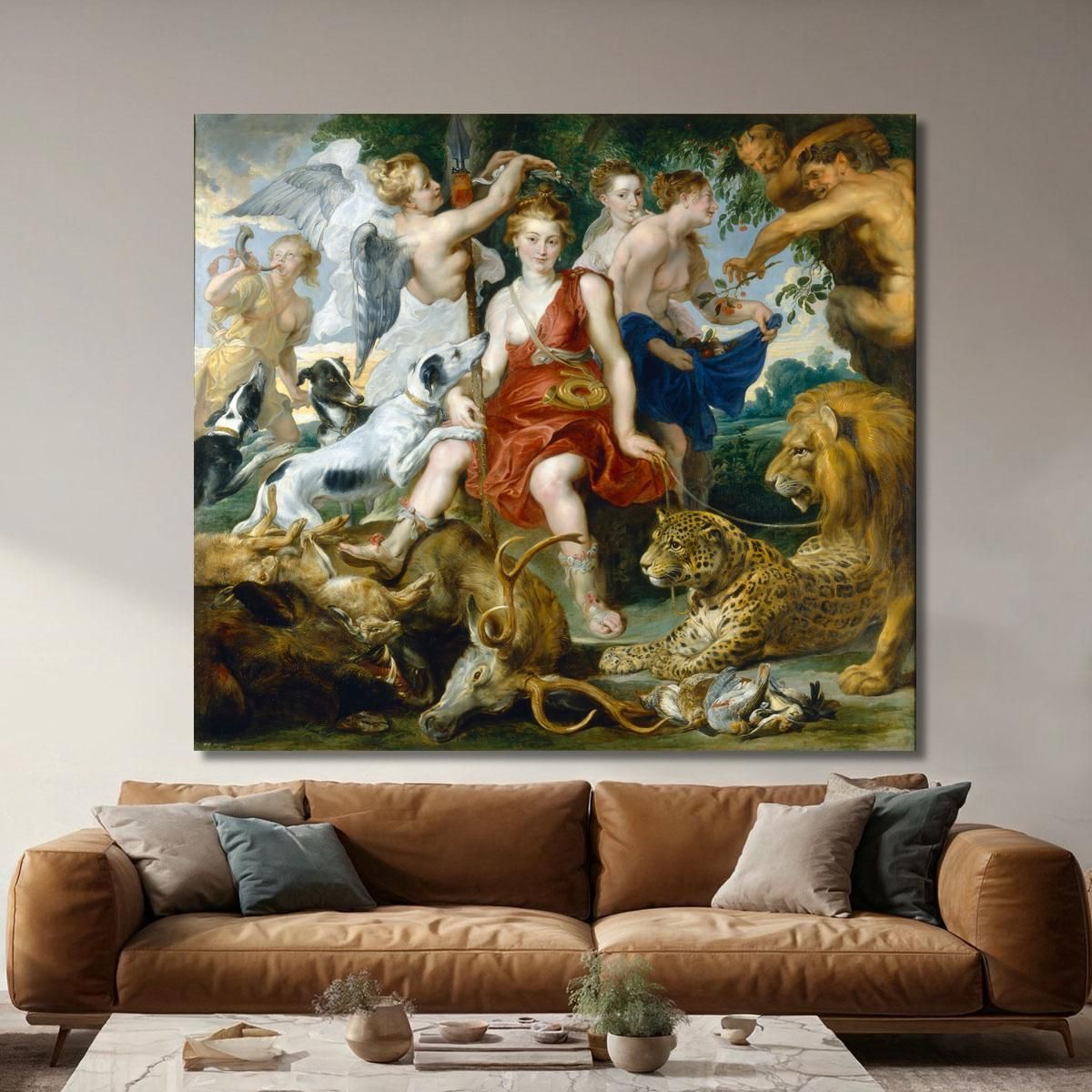 Coronation Of Diana Peter Paul Rubens ppr103 canvas print 