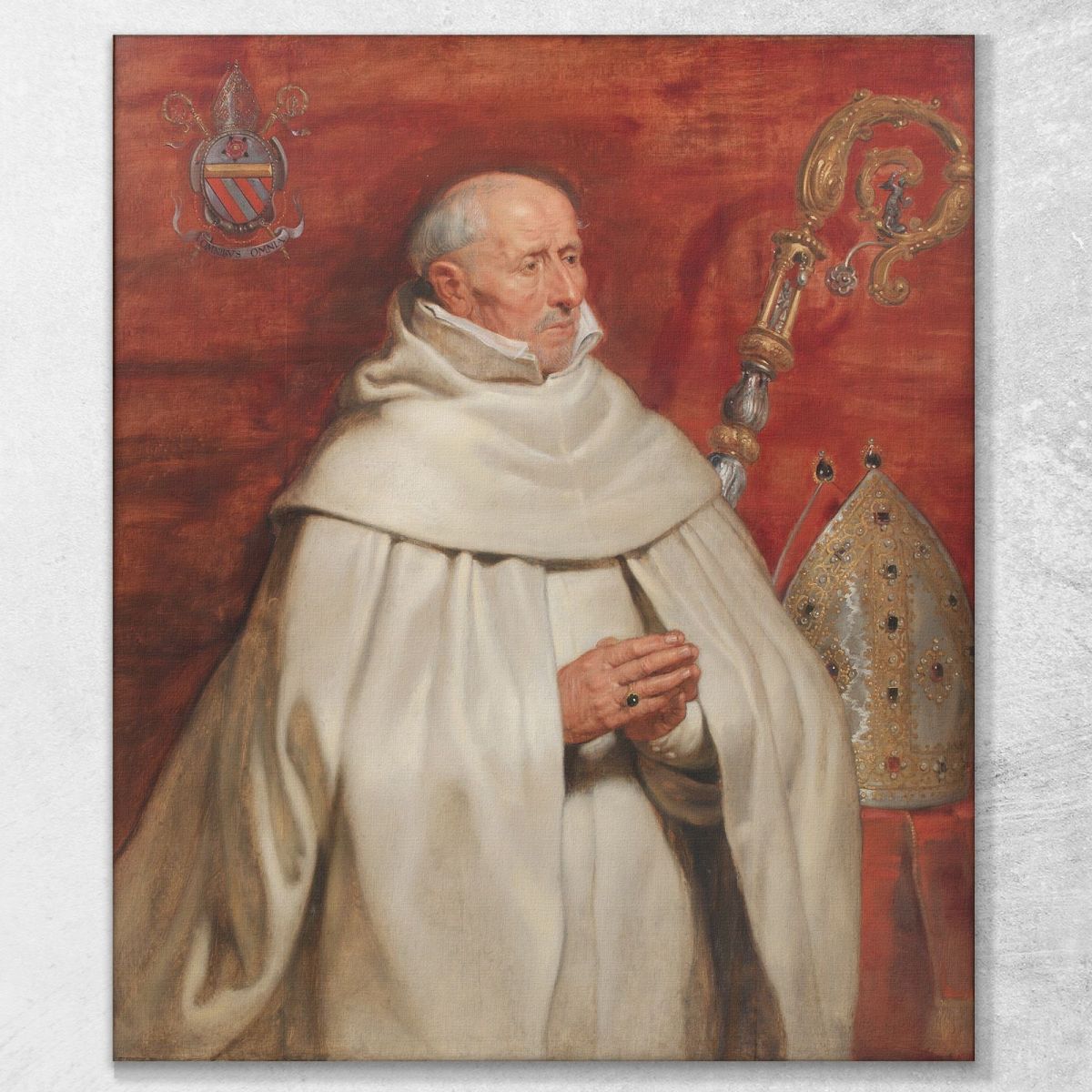Matthaeus Yrsselius Abbot Of Sint-Michiel'S Abbey In Antwerp Peter Paul Rubens ppr112 canvas print 