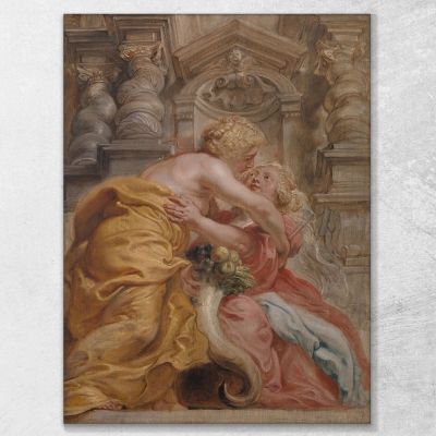 Peace Embracing Plenty Peter Paul Rubens ppr128 canvas print 