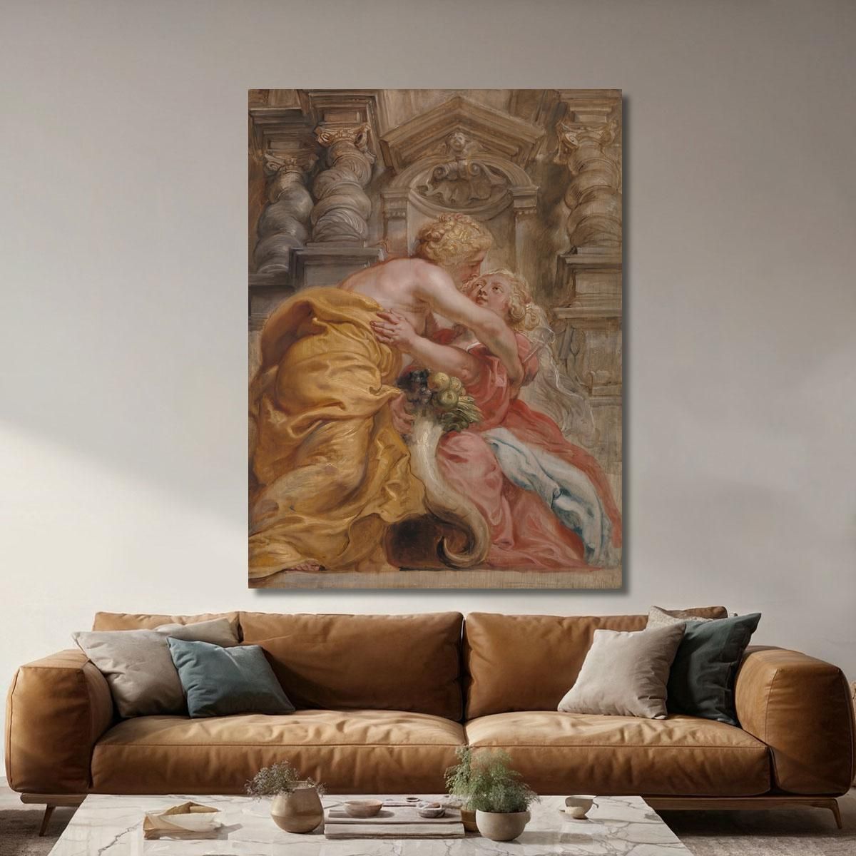 Peace Embracing Plenty Peter Paul Rubens ppr128 canvas print 